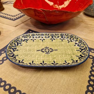 Groe, ovale Servierplatte 