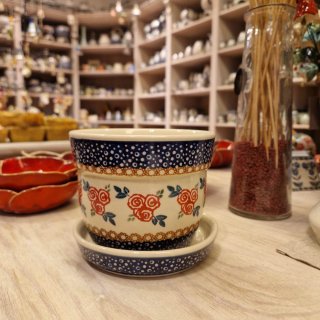 Blumentopf mittel, mit Untersetzter